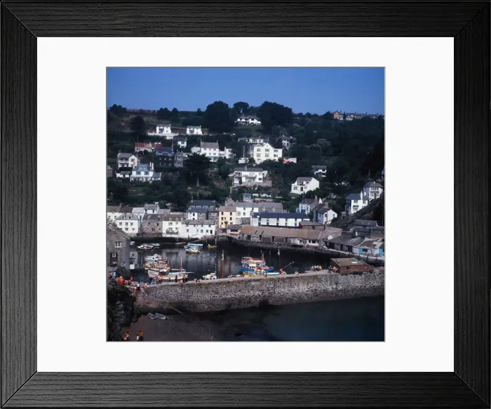 Framed Print : Scenes in Polperro, Cornwall. 1973 Framed Print : Scenes in Polperro, Cornwall. 1973