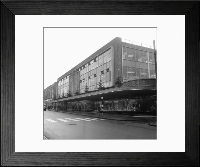Framed Print : Exterior view Bexley Heath Co-Op combined supermarket and department store Framed Print : Exterior view Bexley Heath Co-Op combined supermarket and department store