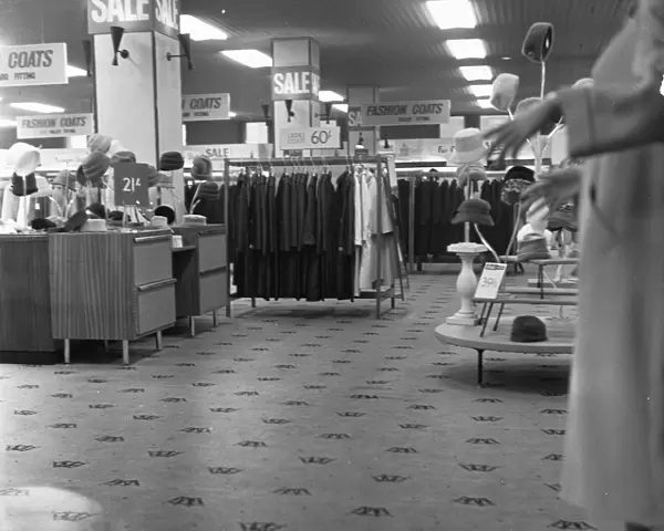 Interior of the Co-Op shop on Oxford Street, London, 6th January 1962