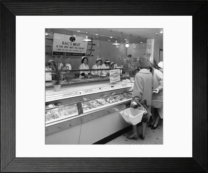 Framed Print : House wives seen here at the Bexleyheath Co-Op supermarket doing the weekly Framed Print : House wives seen here at the Bexleyheath Co-Op supermarket doing the weekly