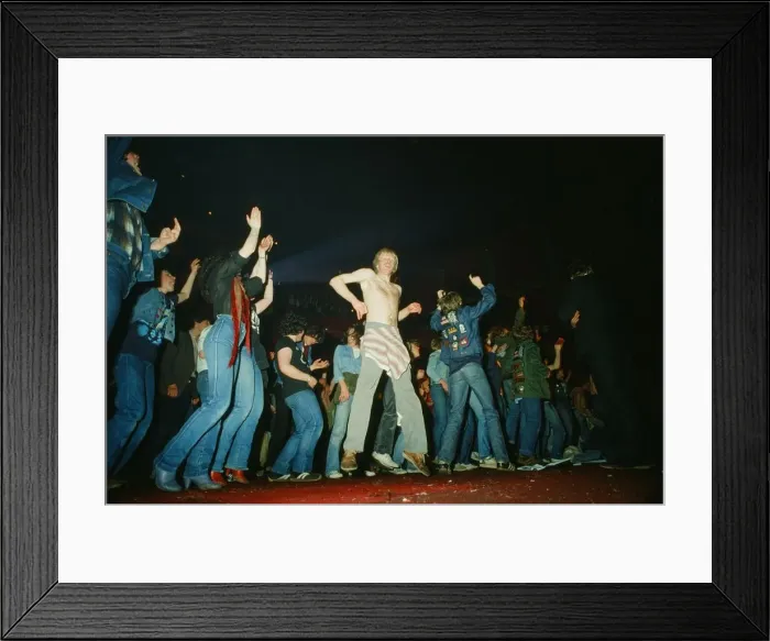 Framed Print : Status Quo, English rock band, onstage in 1981. Picture shows Status Quo Framed Print : Status Quo, English rock band, onstage in 1981. Picture shows Status Quo