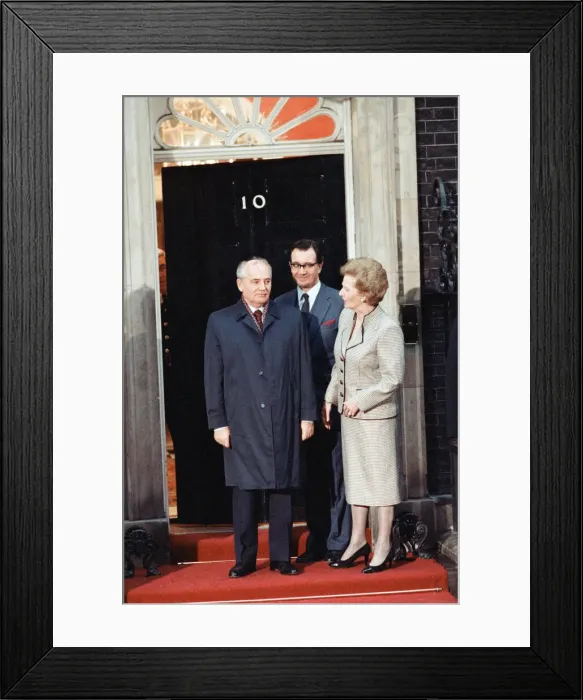 Framed Print : Soviet Leader, Mikhail Gorbachev, with British Prime Minister, Margaret Thatcher Framed Print : Soviet Leader, Mikhail Gorbachev, with British Prime Minister, Margaret Thatcher