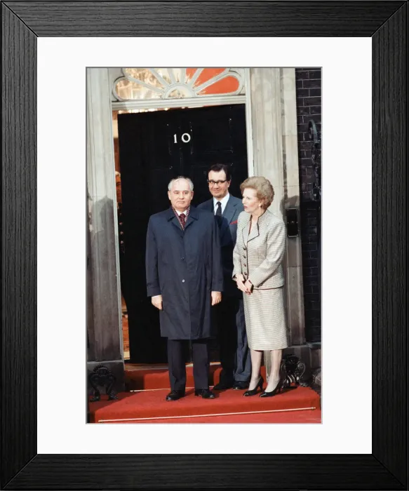 Framed Print : Soviet Leader, Mikhail Gorbachev, with British Prime Minister, Margaret Thatcher Framed Print : Soviet Leader, Mikhail Gorbachev, with British Prime Minister, Margaret Thatcher