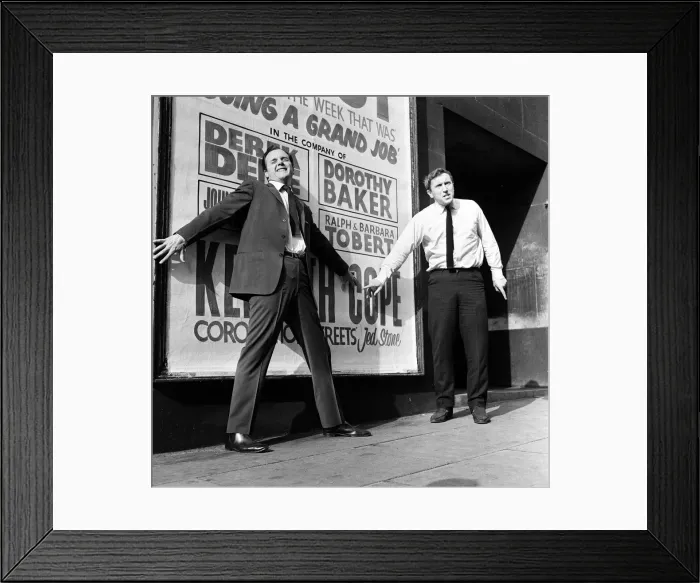 Framed Print : Trouble at the Empire Theatre, Liverpool, where David Frost