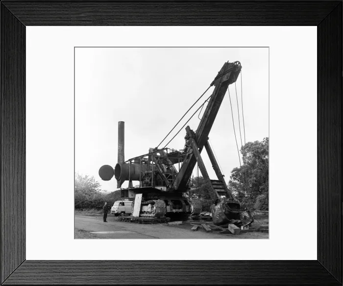 Framed Print : Steam powered Excavating Machine, aka Steam Navvy, at Beamish Museum, Beamish Framed Print : Steam powered Excavating Machine, aka Steam Navvy, at Beamish Museum, Beamish