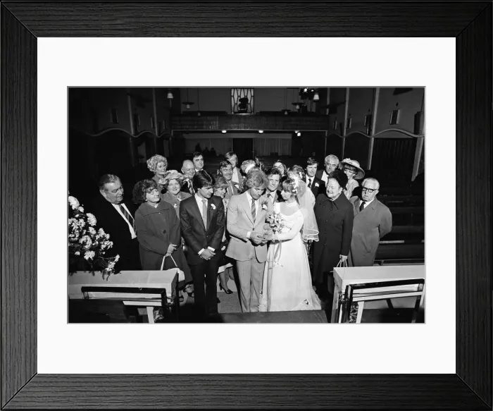 Framed Print : The wedding of Coronation Streets Brian Tilsley and Gail Potter Framed Print : The wedding of Coronation Streets Brian Tilsley and Gail Potter