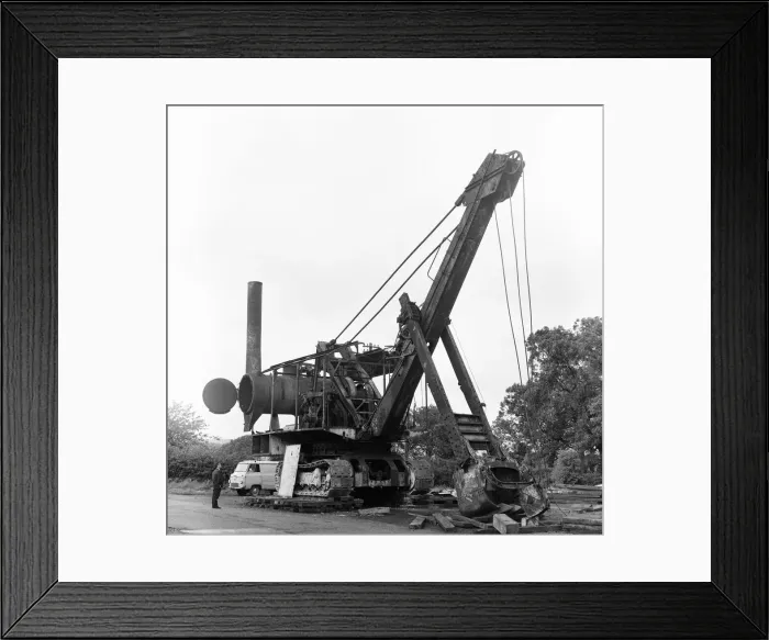 Framed Print : Steam powered Excavating Machine, aka Steam Navvy, at Beamish Museum, Beamish Framed Print : Steam powered Excavating Machine, aka Steam Navvy, at Beamish Museum, Beamish