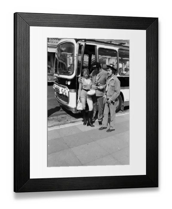 Framed Print : The Carry On film team are making a new epic down at Brighton - called