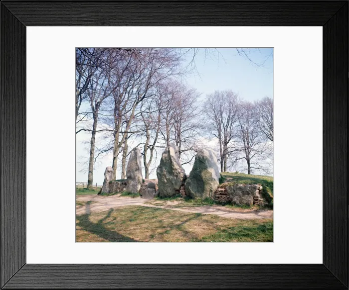 Framed Print : Waylands Smithy, a Neolithic long barrow and chamber tomb situated in the Vale of Framed Print : Waylands Smithy, a Neolithic long barrow and chamber tomb situated in the Vale of