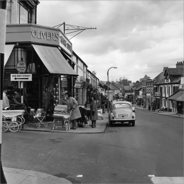 Olivers on Cardiff Street, Caerphilly. 23rd April 1964