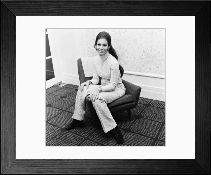Framed Print : Jennifer Hosten, Miss World 1970, pictured in Newcastle, 10th January 1970 Framed Print : Jennifer Hosten, Miss World 1970, pictured in Newcastle, 10th January 1970
