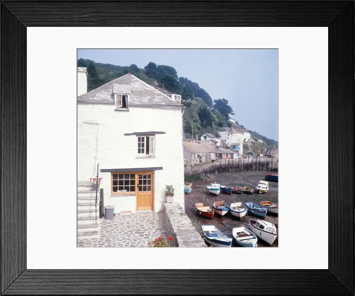 Framed Print : Scenes in Polperro, Cornwall. 1973 Framed Print : Scenes in Polperro, Cornwall. 1973