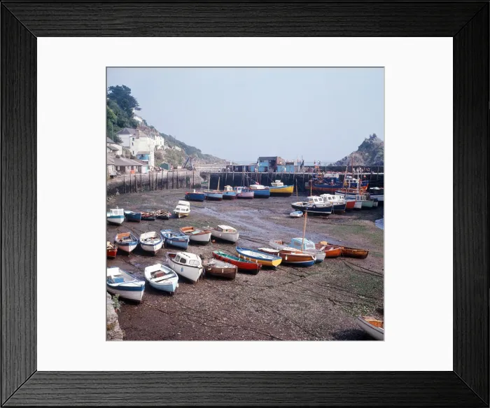Framed Print : Scenes in Polperro, Cornwall. 1973 Framed Print : Scenes in Polperro, Cornwall. 1973