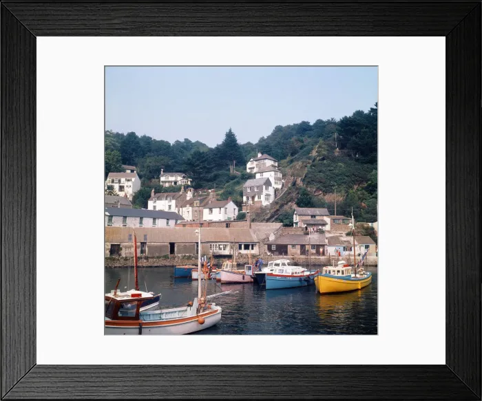 Framed Print : Scenes in Polperro, Cornwall. 1973 Framed Print : Scenes in Polperro, Cornwall. 1973