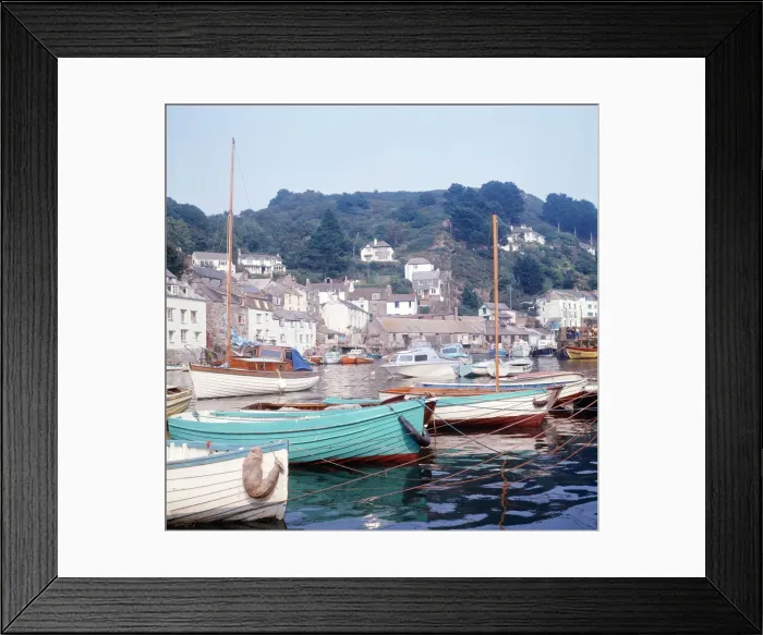 Framed Print : Polperro Harbour, Cornwall. 1973 Framed Print : Polperro Harbour, Cornwall. 1973