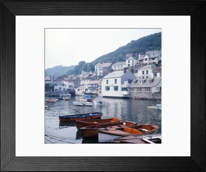 Framed Print : Scenes in Polperro, Cornwall. 1973 Framed Print : Scenes in Polperro, Cornwall. 1973