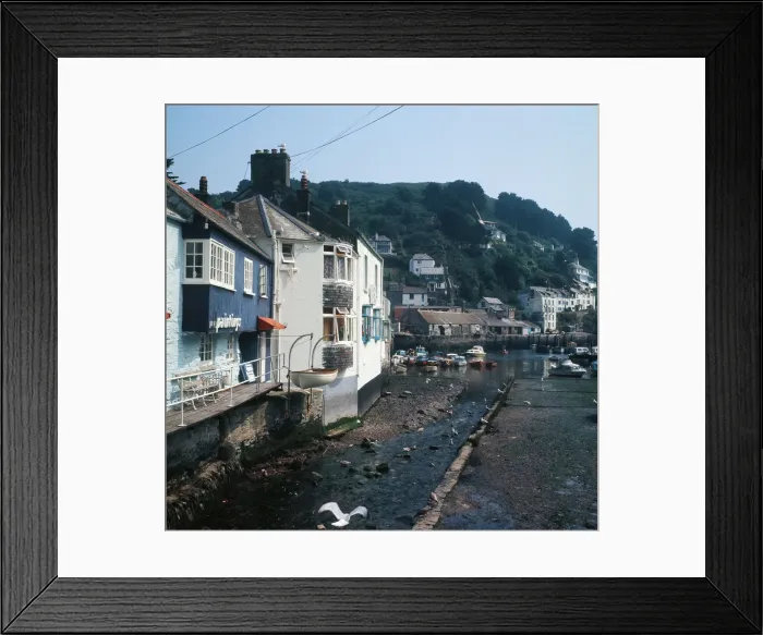 Framed Print : Scenes in Polperro, Cornwall. 1973 Framed Print : Scenes in Polperro, Cornwall. 1973