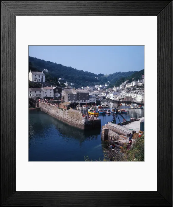 Framed Print : Polperro Harbour, Cornwall. 1973 Framed Print : Polperro Harbour, Cornwall. 1973