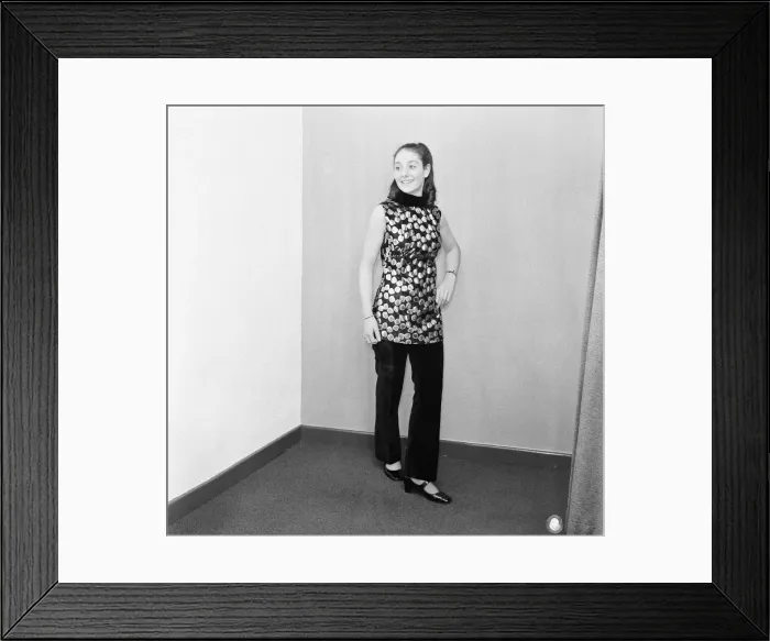 Framed Print : 1971 Fashion, Studio Pix posed by model, 10th January 1971