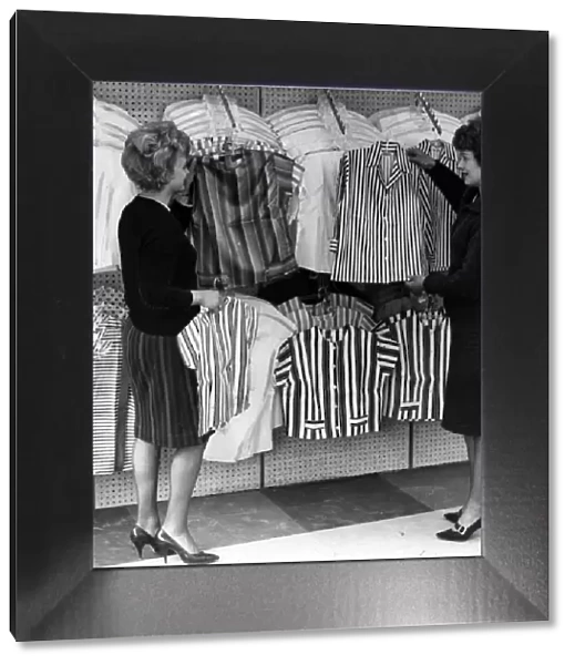 Co-op 1963 Fashion department women looking at blouses Circa 1963