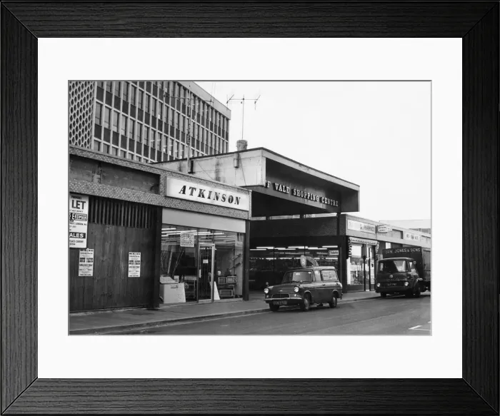 Framed Print : Taff Vale Shopping Centre, Pontypridd. 3rd April 1967 Framed Print : Taff Vale Shopping Centre, Pontypridd. 3rd April 1967