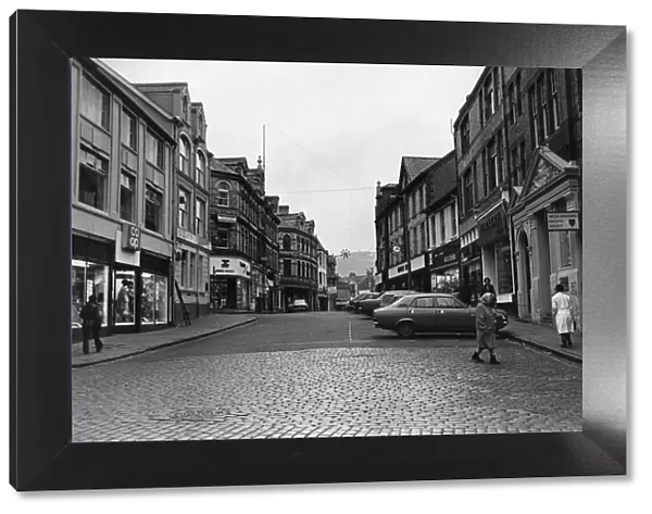 Market Square, Pontypridd. 11th January 1973