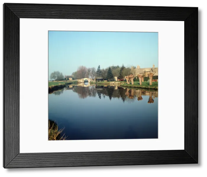 Framed Print : The River Thames at Radcot, Berkshire. 1973 Framed Print : The River Thames at Radcot, Berkshire. 1973