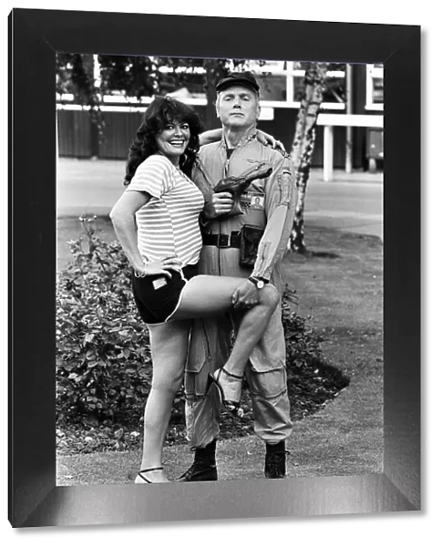 Actor Kenneth Cope and actress Ann Michelle. 28th September 1980