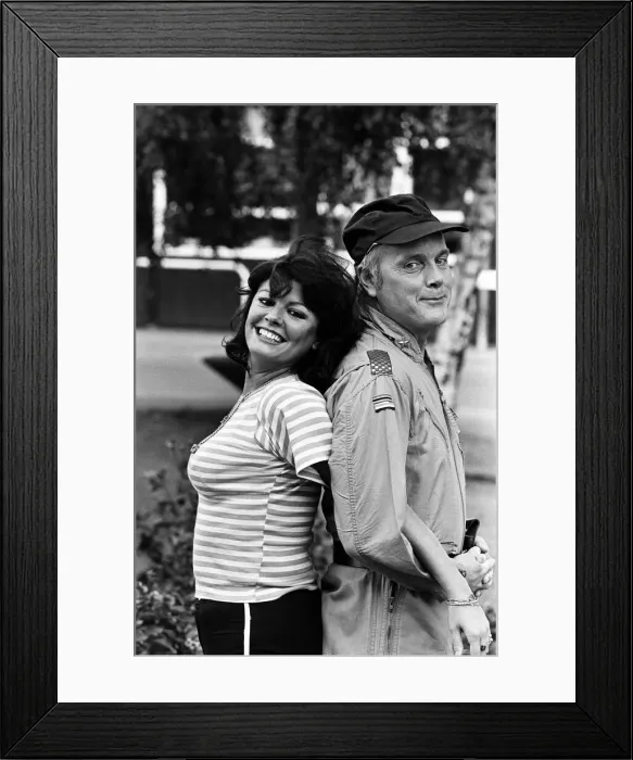 Framed Print : Actor Kenneth Cope and actress Ann Michelle. 28th September 1980 Framed Print : Actor Kenneth Cope and actress Ann Michelle. 28th September 1980
