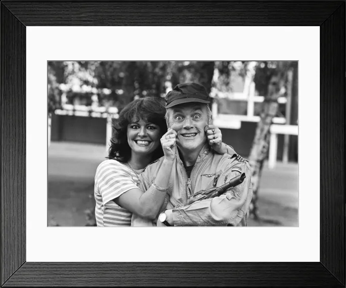 Framed Print : Actor Kenneth Cope and actress Ann Michelle. 28th September 1980 Framed Print : Actor Kenneth Cope and actress Ann Michelle. 28th September 1980