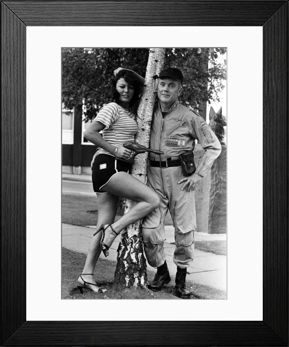 Framed Print : Actor Kenneth Cope and actress Ann Michelle. 28th September 1980 Framed Print : Actor Kenneth Cope and actress Ann Michelle. 28th September 1980