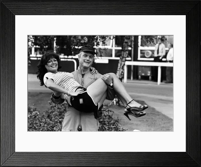 Framed Print : Actor Kenneth Cope and actress Ann Michelle. 28th September 1980 Framed Print : Actor Kenneth Cope and actress Ann Michelle. 28th September 1980