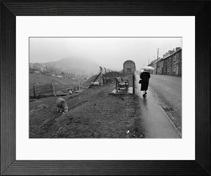 Framed Print : Abertillery, the largest town of the Ebbw Fach valley in what was the historic county of Framed Print : Abertillery, the largest town of the Ebbw Fach valley in what was the historic county of