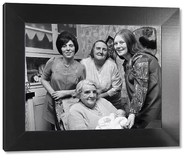 Five generations of a family in South Bank. 1972
