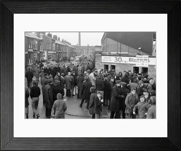 Framed Print : Cup ticket queue at Ayresome Park. 1972