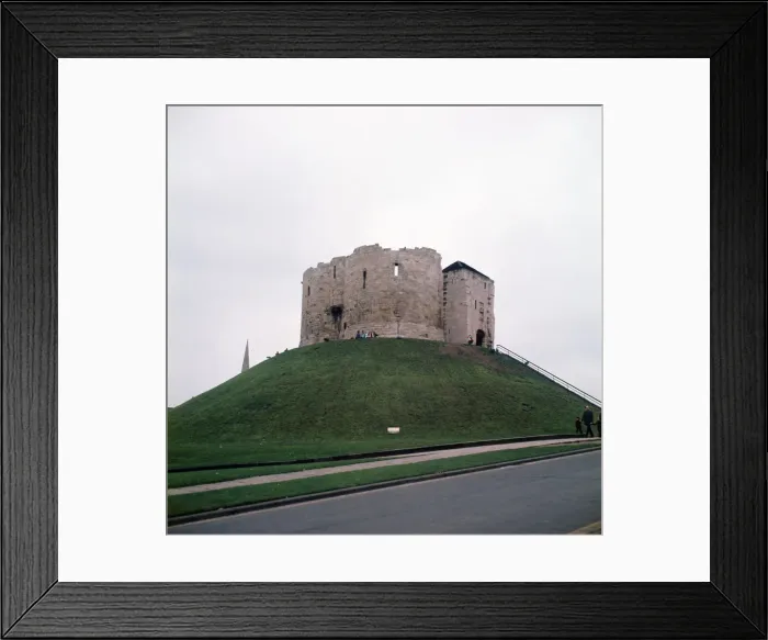Framed Print : Cliffords Tower, York, Yorkshire. April 1974 Framed Print : Cliffords Tower, York, Yorkshire. April 1974