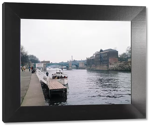 The River Ouse, York, North Yorkshire. April 1974