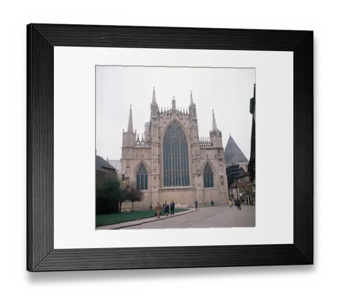 Framed Print : York Minster in York, North Yorkshire. April 1974 Framed Print : York Minster in York, North Yorkshire. April 1974
