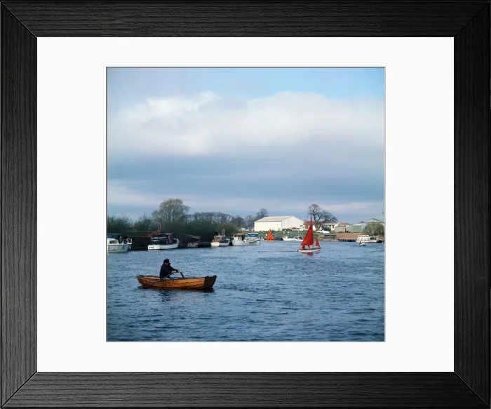 Framed Print : The River Ouse, Naburn, North Yorkshire. April 1974 Framed Print : The River Ouse, Naburn, North Yorkshire. April 1974