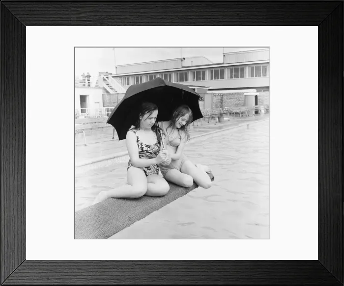 Framed Print : Solway Lido Holiday Centre, Silloth On Solway, Wigton, Cumbria, England, 30th May 1971