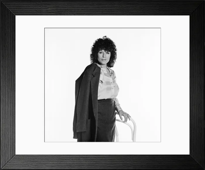 Framed Print : Jill Gascoine, actress and star of the television detective series The Gentle Touch and C