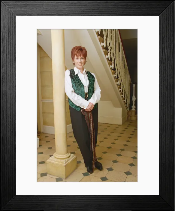 Framed Print : Jill Gascoine. Television actress, best known for her role as Detective Inspector Maggie