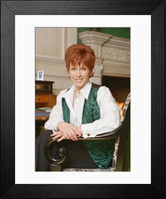 Framed Print : Jill Gascoine. Television actress, best known for her role as Detective Inspector Maggie