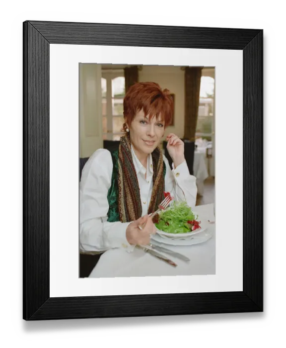 Framed Print : Jill Gascoine. Television actress, best known for her role as Detective Inspector Maggie