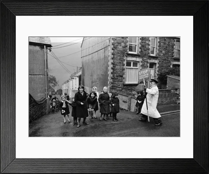 Framed Print : Abertillery, the largest town of the Ebbw Fach valley in what was the historic county of Framed Print : Abertillery, the largest town of the Ebbw Fach valley in what was the historic county of