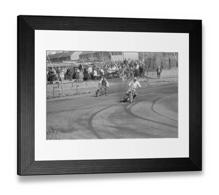 Framed Print : Speedway at Cleveland Park Stadium, Middlesbrough, Circa 1972