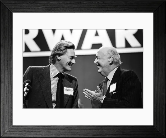 Framed Print : Michael Heseltine, left, Secretary of State for the Environment