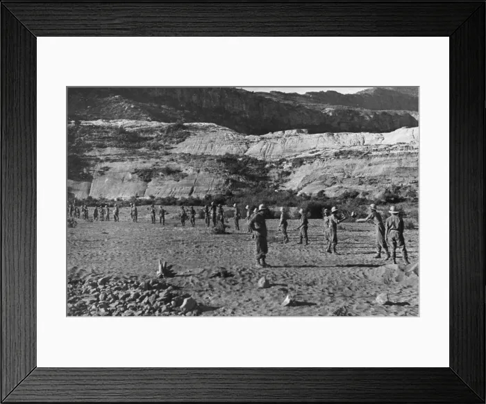 Framed Print : Abyssinian War October 1935 Italian troops passing stones down a human chain for Framed Print : Abyssinian War October 1935 Italian troops passing stones down a human chain for
