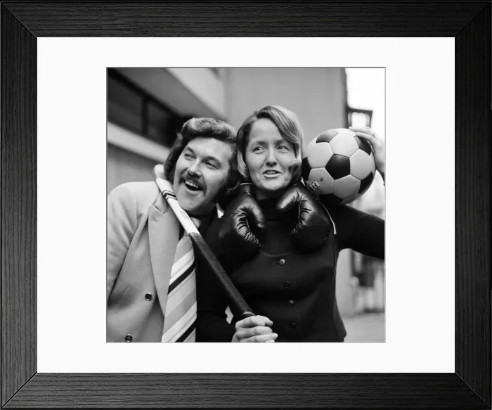Framed Print : Independent Televisions World of Sport has signed television Framed Print : Independent Televisions World of Sport has signed television