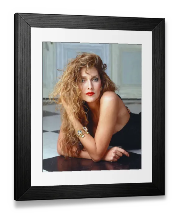 Framed Print : Caroline Tula Cossey, a model who is a transgender women Framed Print : Caroline Tula Cossey, a model who is a transgender women